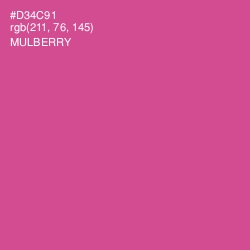 #D34C91 - Mulberry Color Image