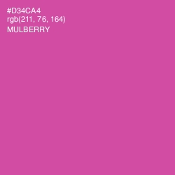 #D34CA4 - Mulberry Color Image