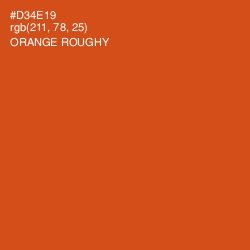 #D34E19 - Orange Roughy Color Image
