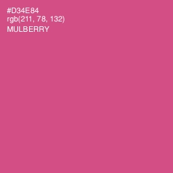 #D34E84 - Mulberry Color Image