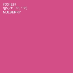 #D34E87 - Mulberry Color Image