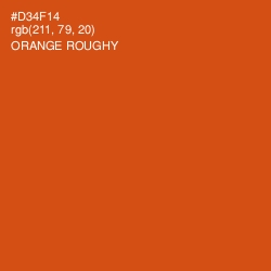 #D34F14 - Orange Roughy Color Image