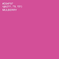 #D34F97 - Mulberry Color Image