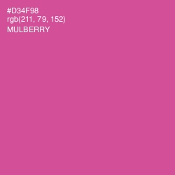 #D34F98 - Mulberry Color Image