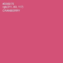 #D35075 - Cranberry Color Image