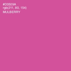 #D3509A - Mulberry Color Image