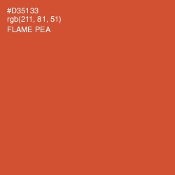 #D35133 - Flame Pea Color Image