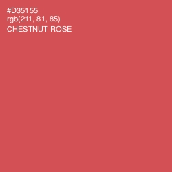 #D35155 - Chestnut Rose Color Image