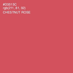 #D3515C - Chestnut Rose Color Image