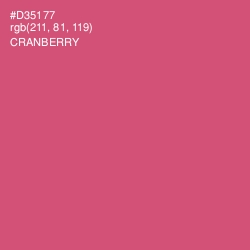 #D35177 - Cranberry Color Image