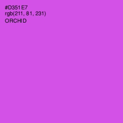 #D351E7 - Orchid Color Image