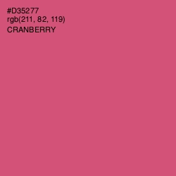 #D35277 - Cranberry Color Image