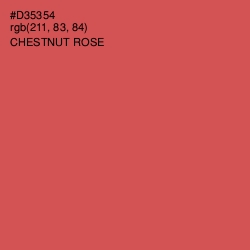 #D35354 - Chestnut Rose Color Image