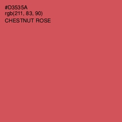 #D3535A - Chestnut Rose Color Image