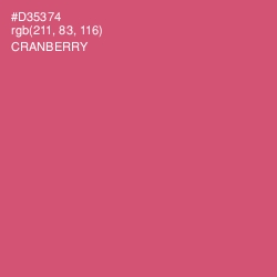 #D35374 - Cranberry Color Image
