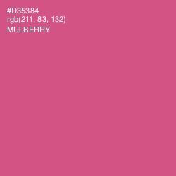 #D35384 - Mulberry Color Image