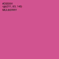 #D35391 - Mulberry Color Image