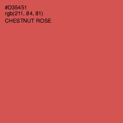 #D35451 - Chestnut Rose Color Image