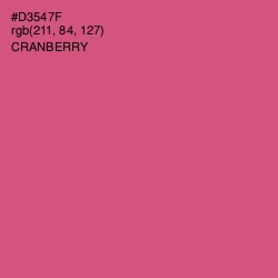 #D3547F - Cranberry Color Image