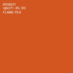 #D35621 - Flame Pea Color Image