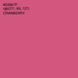#D3567F - Cranberry Color Image