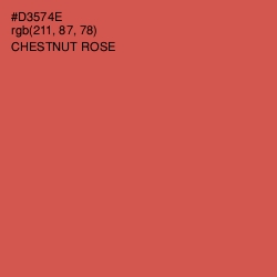 #D3574E - Chestnut Rose Color Image