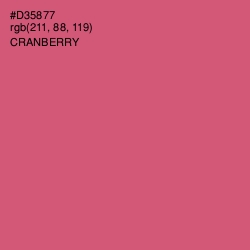 #D35877 - Cranberry Color Image