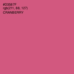 #D3587F - Cranberry Color Image