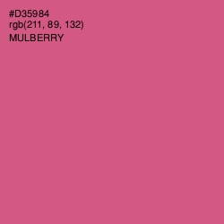 #D35984 - Mulberry Color Image