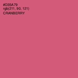 #D35A79 - Cranberry Color Image