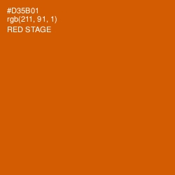 #D35B01 - Red Stage Color Image