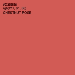 #D35B56 - Chestnut Rose Color Image