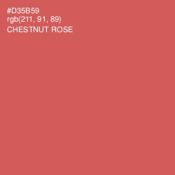#D35B59 - Chestnut Rose Color Image