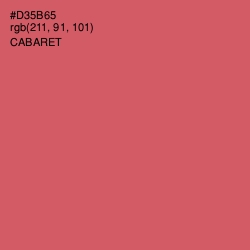 #D35B65 - Cabaret Color Image