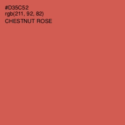 #D35C52 - Chestnut Rose Color Image