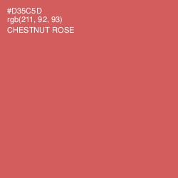 #D35C5D - Chestnut Rose Color Image