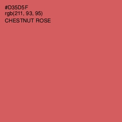 #D35D5F - Chestnut Rose Color Image