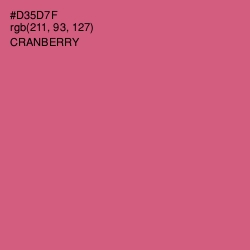 #D35D7F - Cranberry Color Image