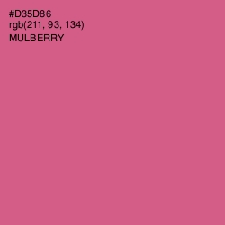 #D35D86 - Mulberry Color Image