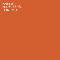 #D35E2F - Flame Pea Color Image
