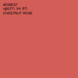 #D35E57 - Chestnut Rose Color Image