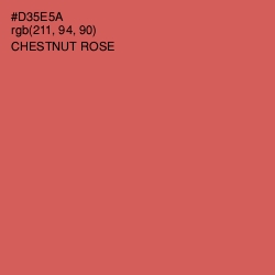 #D35E5A - Chestnut Rose Color Image