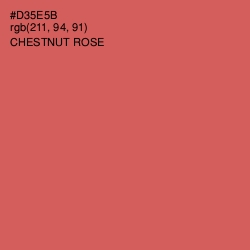 #D35E5B - Chestnut Rose Color Image