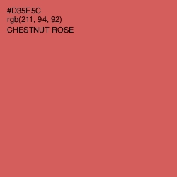 #D35E5C - Chestnut Rose Color Image