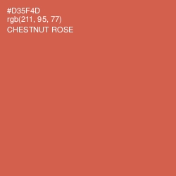 #D35F4D - Chestnut Rose Color Image