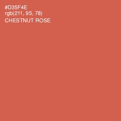 #D35F4E - Chestnut Rose Color Image