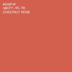 #D35F4F - Chestnut Rose Color Image