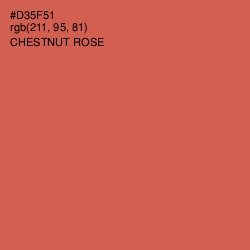 #D35F51 - Chestnut Rose Color Image