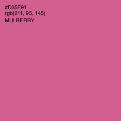 #D35F91 - Mulberry Color Image