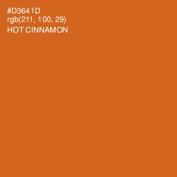 #D3641D - Hot Cinnamon Color Image